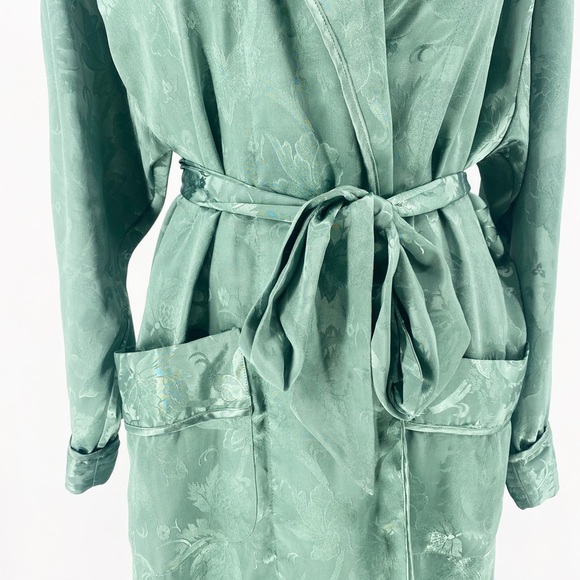 Victoria’s Secret Vintage Green Tie Robe 90’s SM - Picture 5 of 8